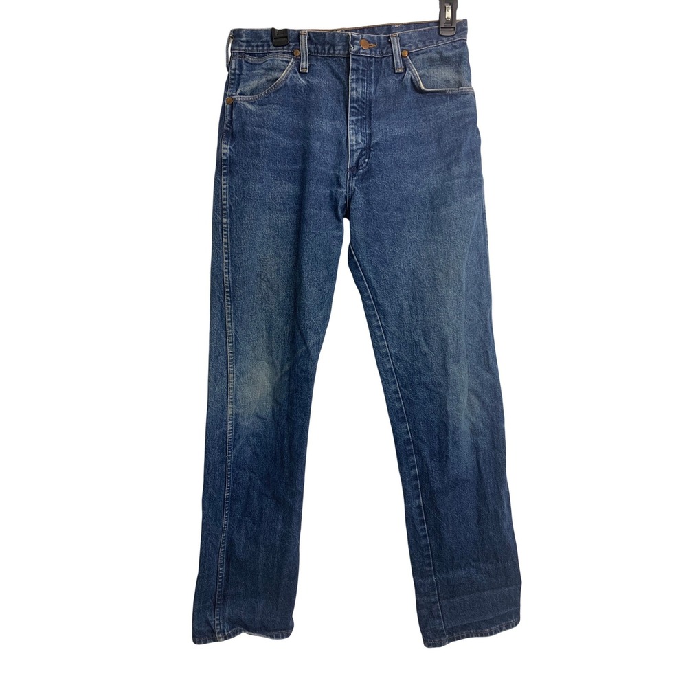 Vintage Wrangler Cowboy Cut Jeans‎ Mens 31x32 Blue Denim Straight Leg High Rise